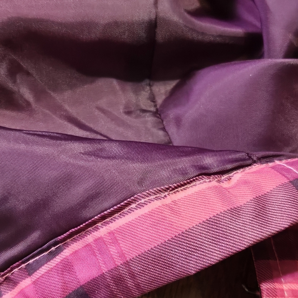 Pink Envelope Plaid Double Breasted Jacket Pink Size M - Picture 11 of 16
